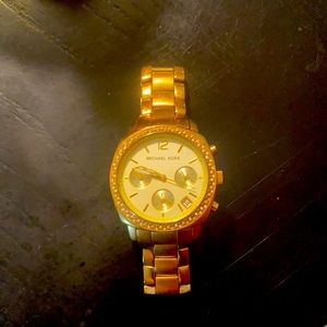 Gold micheal kors watch